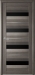 Межкомнатная дверь Барселона молдинг серебро  черное стекло - Магазин «Сто Дверей» - двери, окна, отделочные материалы | Первоуральск, Ревда, Екатеринбург